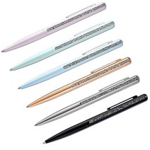 스와로브스키 정품 크리스탈 쉼머 볼펜 1.0mm, 블랙, 블랙