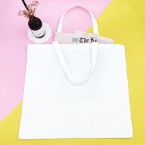 무지 캔버스백 화이트 가로L 에코백 숄더백 캔버스가방 판촉가방 그림가방[소무나]