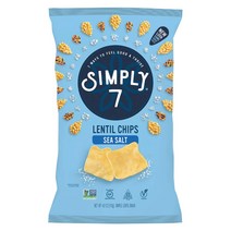 １ Count (Pack of 12) Salted Simply 7 Lentil Chips Sea Salt 4 oz 12 Pack Non-GMO Nut-Free Veg, 1