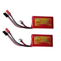 후타바 호환 Flytown Nano-Tech 수신기 팩 RX 배터리 JST 커넥터 및 FUTABA 플러그 VS Turnigy 850mAh 6, 한개옵션0