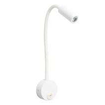 플리츠벽조명청동 3W LED 독서 빛 블랙 화이트 실버 구즈넥 벽 램프 침대 머리판 책상 4000K 머리맡 스위치, 06 white with swtich_01 3000K
