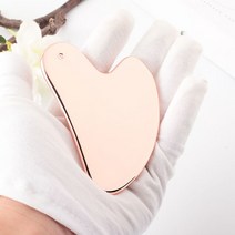 얼굴 피부 관리용 구아샤 마사지기 스킨 스크래핑 리프트 스테인레스 스크레이퍼, 04 Rose Gold