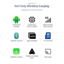내비 네비 후방 매립 게이션 7 8 인치 애플 파이 맥스 카 AI 박스 안드로이드 10 무선 카플레이 4G LTE SIM 매직 퀄컴 코어 유튜브 넷픽스 64G 카드, [02] for Audi -