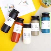 스테인레스 보온보냉 텀블러 각인 라벨 제작 가능, 0트라벨500ml-카키