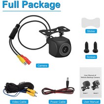 어라운드 카메라 자동차 룸미러 전방 후방 사이드 서라운드 뷰 170도 각도 자동차 hd 후면보기 카메라 ahd 야간 투시경 백업 주차 센서 역방향 카메라 방수 for, ahd 후방 카메라