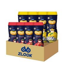 매일유업 요미요미 오가닉퍼프 (총8개), 딸기4개+바나나4개, 1세트