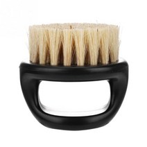 구렛나루 수염 1 pcs 링 디자인 말 강모 남자 면도 브러시 플라스틱 휴대용 이발사 수염 브러쉬 살롱 얼굴 청소 면도기 브러시, 유형 1
