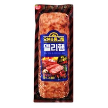 동원 오븐 통그릴 델리햄 리얼불맛 300g/냉장 살균제품 직화구이 햄 주먹밥 김밥 월남쌈 도시락 반찬 샐러드 샌드위치 간식 안주 야식, 1팩