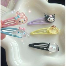 [아딸맘 펀펀마켓] 산리오 똑딱핀 2P 세트 캐릭터핀 2개세트 산리오 머리핀 헤어핀 헤어악세사리
