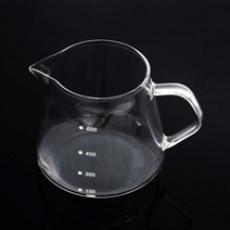 BEST 핸드드립서버 계량 600ml 커피서버 내열유리 유유러브, 상세페이지 참조, 상세 참조