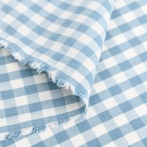 진흥 텍스타일 순면 선염 Dusty 체크 원단 Series 1 yard 기준, 썸머오션