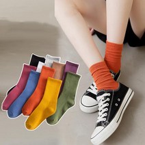 키밍 사계절 컬러삭스 데일코디 단색양말 가을겨울 - 2205229EA