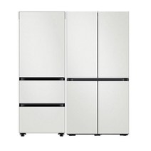 삼성 비스포크 냉장고 김치냉장고 세트 코타화이트 RF60B91C3K32W