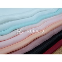 대폭 실키 사틴 무지 노방 오간자 원단 9종 FJ-116, 화이트