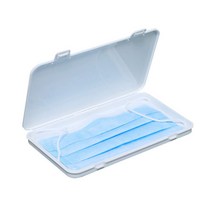 쇼팡 슬림 마스크 케이스 보관함 파우치, 03.직사각형-화이트