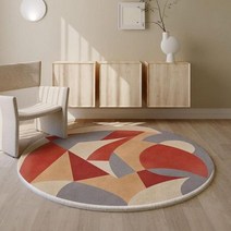 모유수유의자 무중력 캡슐 흔들 국민 안락 윙체어북유럽 라운드 카펫 거실 소파 스타일 지역 러그 장식 침, 14 14_01 80 cm 2.62x2.62 ft