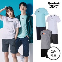 [REEBOK] 리복키즈 주니어 흡한속건 티셔츠팬츠 2종세트 택1