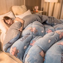 양털 캐시미어 이불 따뜻한 두꺼운 겨울 밍크담요, O