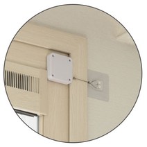 현관 도어클로저 와이어 방문잠금장치 자동문닫힘 미닫이문 도어락 안전고리 현관문천천히, 블랙