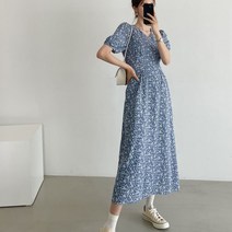 [엔시크몰] 라라 플라워 핀턱 원피스