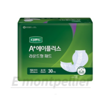 유한킴벌리 남녀공용 디펜드 속 기저귀 라운드형 성인기저귀/패드 대형, 29x56cm/라운드 대형, 30개입, 4개