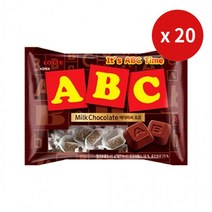 에이비씨초콜릿, 65g, 20개