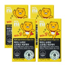 일동제약 마이니 슈퍼비 스트레스 피로케어 활력 비타민B군 홍경천추출물 비오틴 엽산 함유, 60정 x 4개