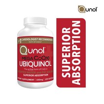 Qunol 메가 코엔자임큐텐 유비퀴놀 100mg 120정, 단품