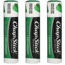 챕스틱 립 케어 스킨 프로텍턴트 클래식 4g, Spearmint, 3개