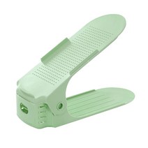 조절 가능한 신발 정리 지원 슬롯 공간 절약 캐비닛 옷장 스탠드신발 보관 랙 상자 1 개, 01 Nordic Green
