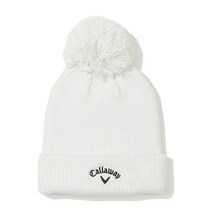 캘러웨이 비니 C22291216 여성 골프 모자 니트 겨울 Callaway 베스트 상품, 4.화이트