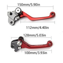 접이식전기자전거 세발전기자전거혼다 용 매트 색상 RF250R RF 250 450 R 2007-2022 접이식 브레이크 클러, 20 Black CRF250M 13-17, 한개옵션1