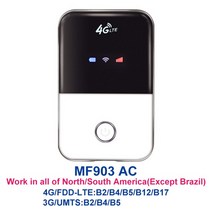 파워딜 4G 와이파이 라우터 잠금 해제 무선 모뎀 Sim 카드 TDD/FDD 포켓 동글 LTE Mifi 모바일 핫스팟 어, 04 MF903 AC