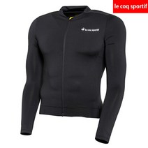 르꼬끄 스포르티브 르꼬끄 슬림핏 긴팔 져지 QN121CPJ21-BLK