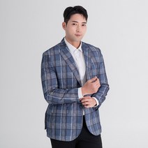 체크 남성 세미 정장 콤비 자켓 남자 캐주얼 마이 봄 여름