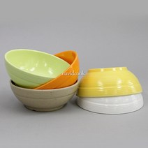 15004-주름국그릇(아이보리) KW-002 10개묶음 멜라민, 아이보리