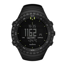 순토 추가배터리+유리보호필름 SUUNTO 코어 올블랙 SS014279010 고도계 기압계 등산시계
