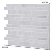 롱브릭타일 접착식파벽돌 파벽돌 Vividtiles 껍질과 스틱 타일 3D 벽돌 효과 방수 부엌 Backsplash 장식, 03 VT006