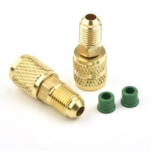 부속자재 건축 홈 개조 진공 펌프 황동 어댑터 R410a 5/16 SAE F 퀵 커플러-에어컨 커플링 용 1/4