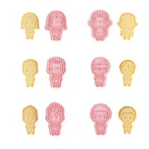 애니메이션 주주쓰 가이젠 쿠키 커터 세트 도구 3D 프레스 비스킷 금형 베이킹 주방 크리스마스 할로윈 선, 04 with box 4, 1개