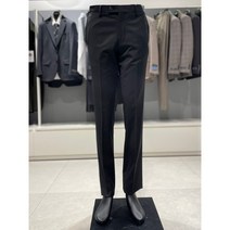 본 S/S 블랙 사방스판 솔리드 기본 슬림핏 정장바지 BN1SPA600 BK