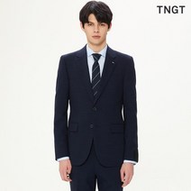 TNGT [20SS TNGT 남성]네이비 패턴 라벨로핏 수트 자켓_TGSJ0B152N3