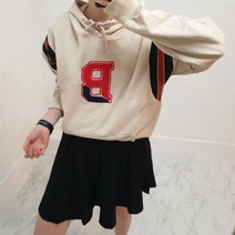 B 뽀글이 양털 후드티셔츠 데일리 유니크 포인트 레이어드 모던 심플 베이직 기본 남녀공용 루즈핏 래글런 우정룩 커플룩 후드티