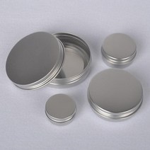 원형 립밤 틴 케이스 포카 머리끈 실핀 면봉 정리함, 4-원형틴케이스-100g