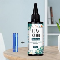 에폭시 수지 경화제 본드 퍼티 아크릴 UV 수지 접착제 빠른 건조 투명 고경도 에폭시 태양 경화 Diy 쥬얼리, 08 100g-light
