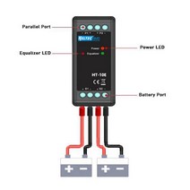 Heltec 12v 납산 배터리 이퀄라이저 10a 활성 밸런서 lipolifepo4 243648v96v용 병렬 시리즈 lcd 미터 연결, 협력사, 주도 표시기