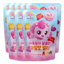 [젤리] 캐치 티니핑(하츄핑) 과일맛 젤리 티니핑씰 포함, 60g, 8개