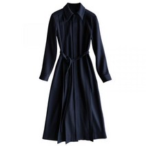 상견례옷차림 결혼식복장 44사이즈 하객룩 아나운서 원피스 긴팔 카라 미디 코트형 XL까지