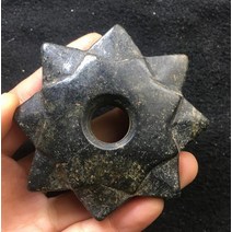 홍산 문화 골동품 옥 검은 철 운석 팔각형 동상, 한개옵션0
