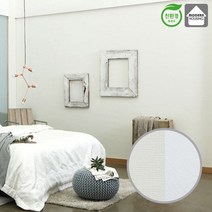 제로아이 친환경 20M 실크무늬 단열벽지, 타탄 화이트 1M x 20M